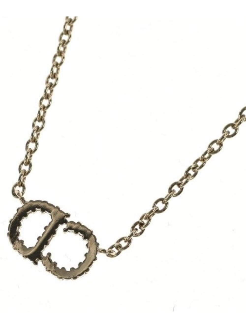 Dior Rhinestone Necklace Gold - Picture 3 of 5